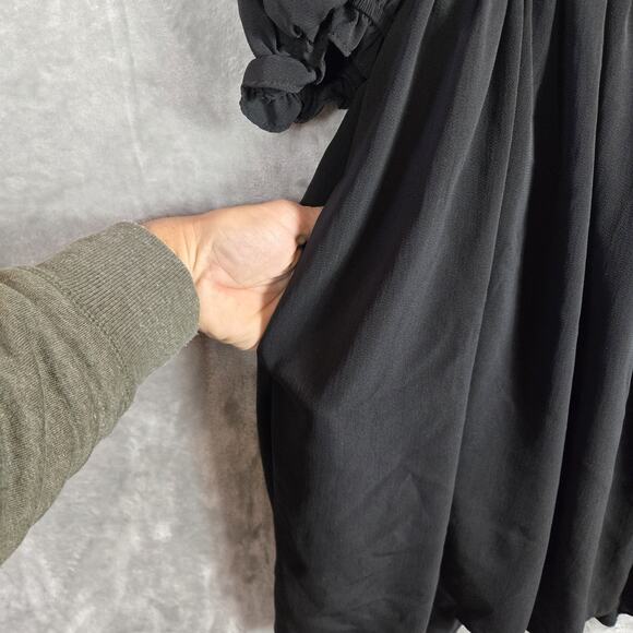 Arula Babydoll Dress Smocked Back Square Neck Puff Sleeve Whimsigoth Size A (1X) - Picture 8 of 13